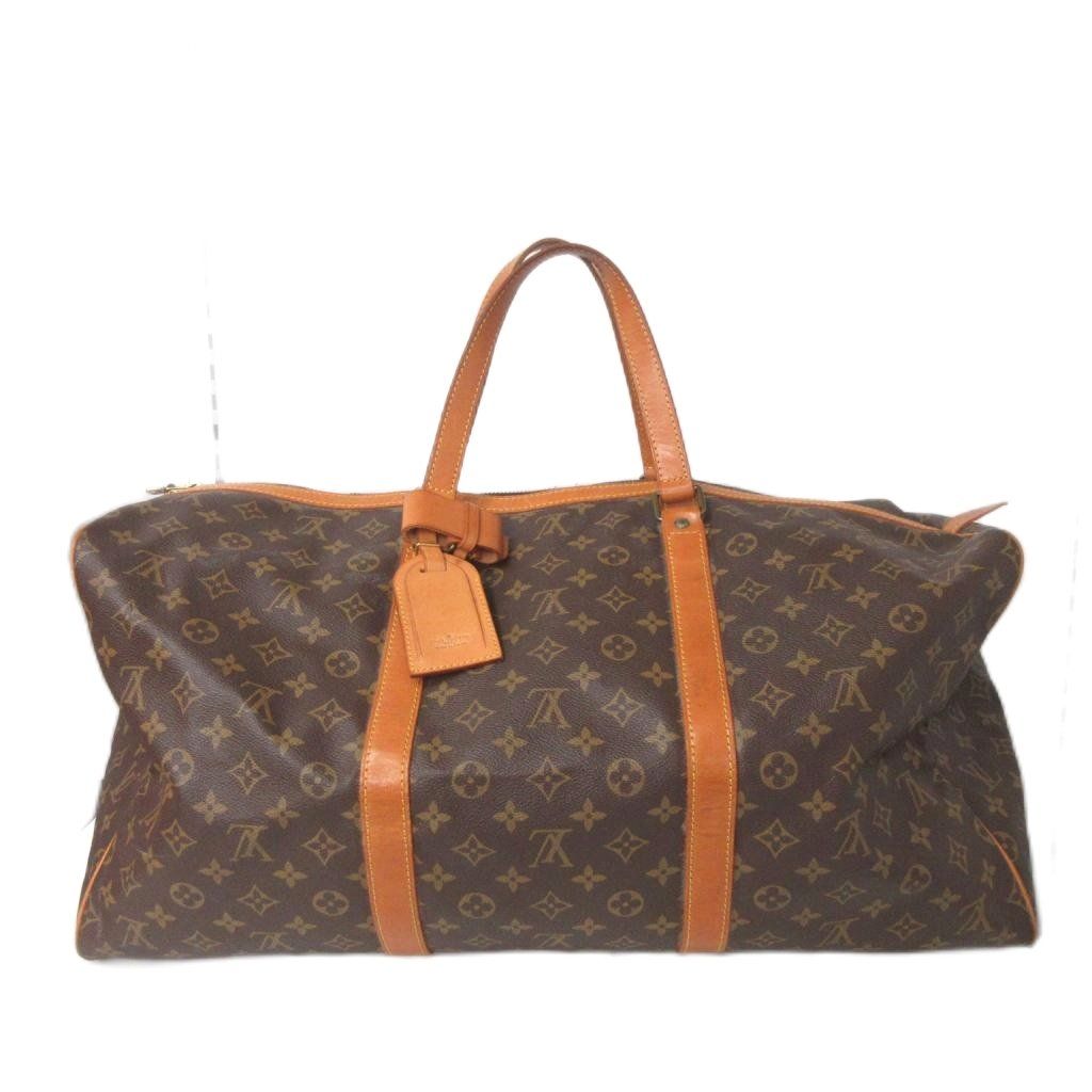 Louis Vuitton Sac Spool Boston Bag Monogram Vachetta Leather Strap Brown