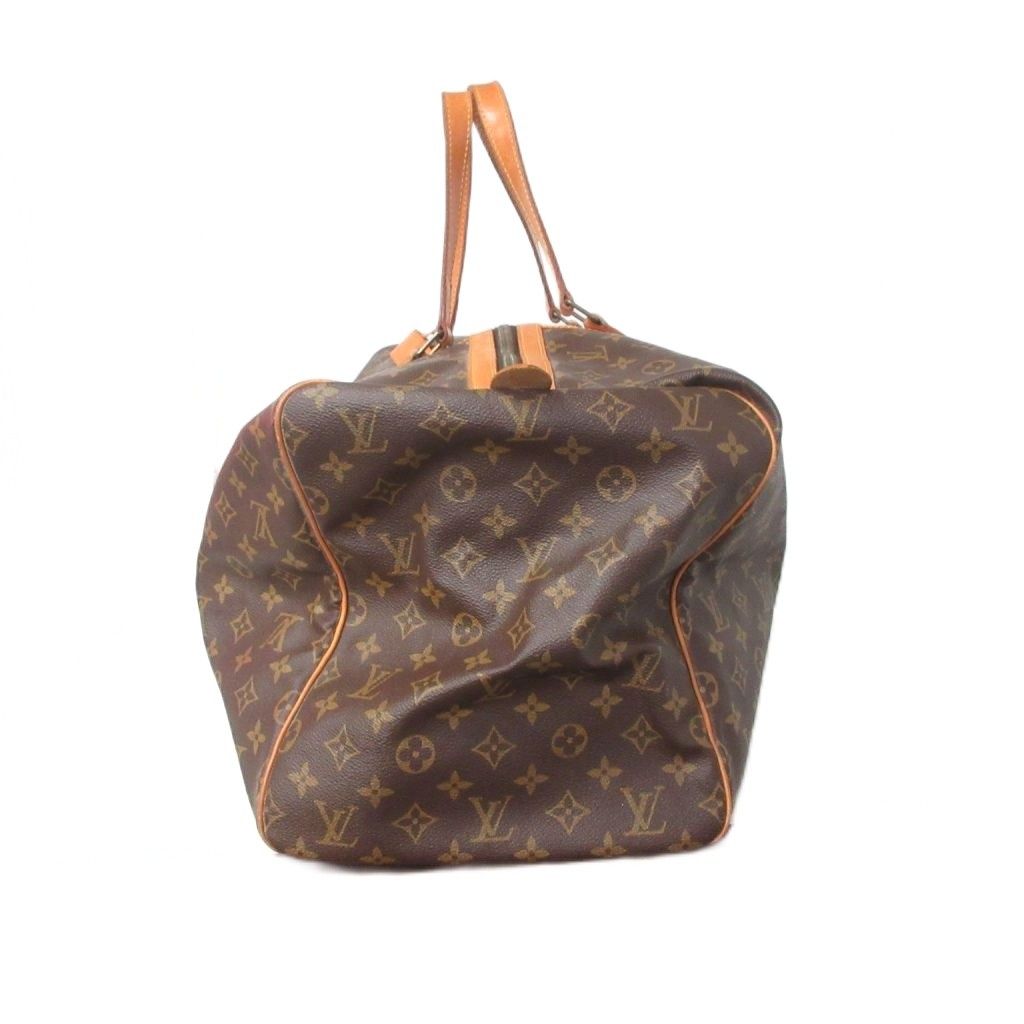Louis Vuitton Sac Spool Boston Bag Monogram Vachetta Leather Strap Brown — view 3