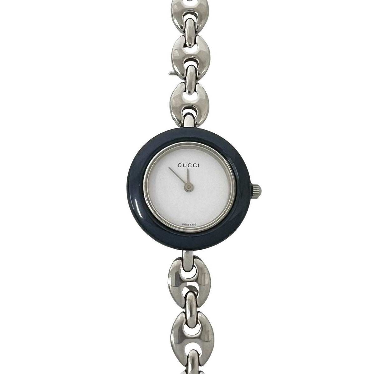 Gucci Change Bezel Stainless Steel Quartz Watch Wrist Silver — view 4