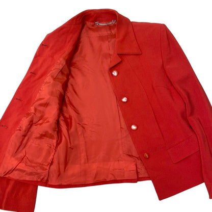 Gucci Vintage Jacket Logo Button Orange 40 — view 6