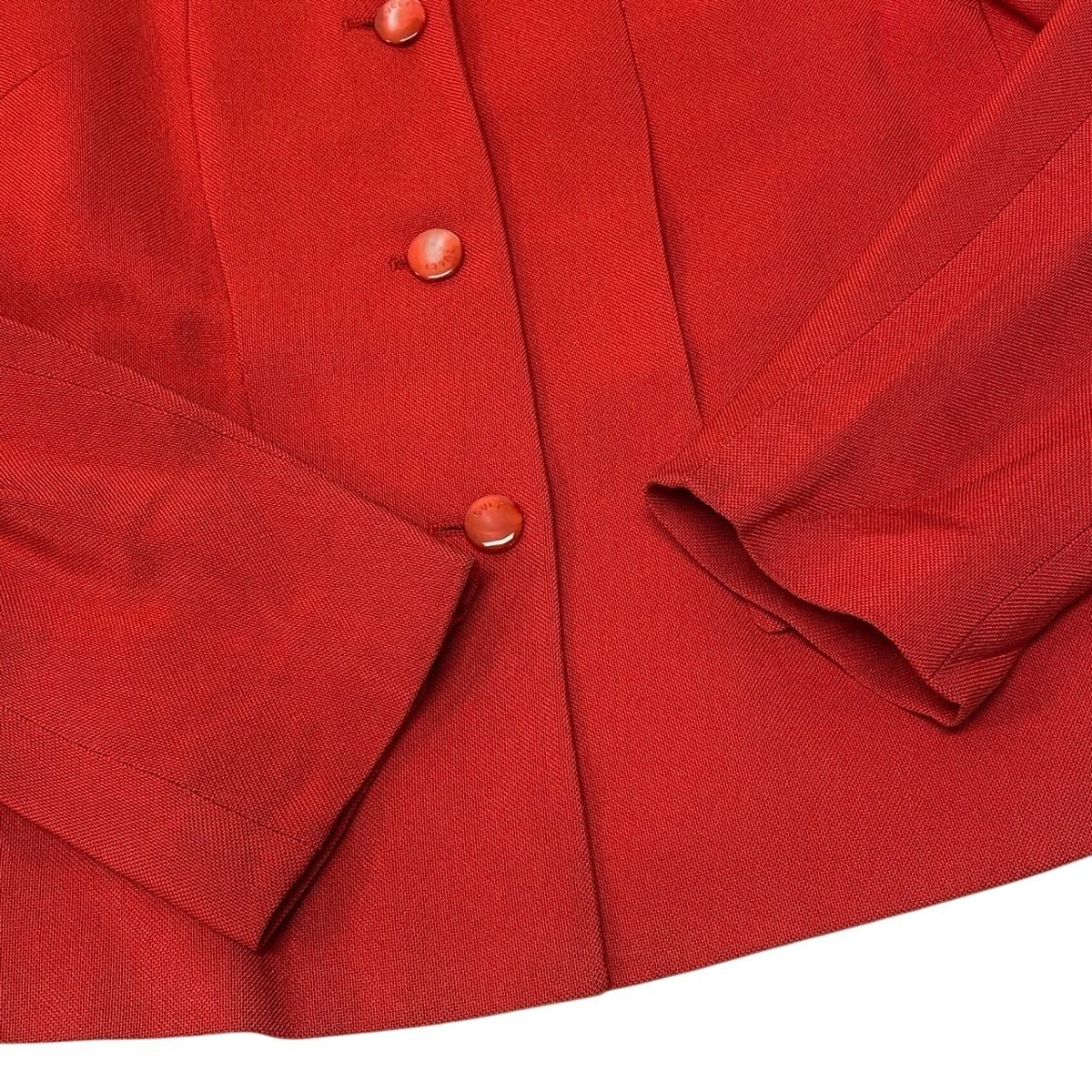 Gucci Vintage Jacket Logo Button Orange 40 — view 5