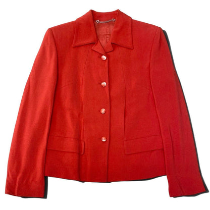 Gucci Vintage Jacket Logo Button Orange 40 — view 2