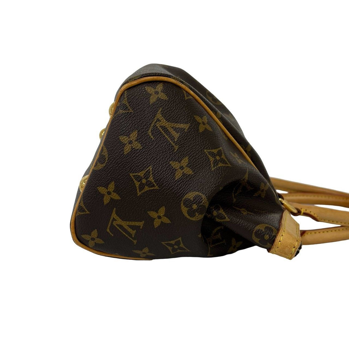 Louis Vuitton Tivoli PM Monogram Leather Mini Boston Bag Brown — view 6