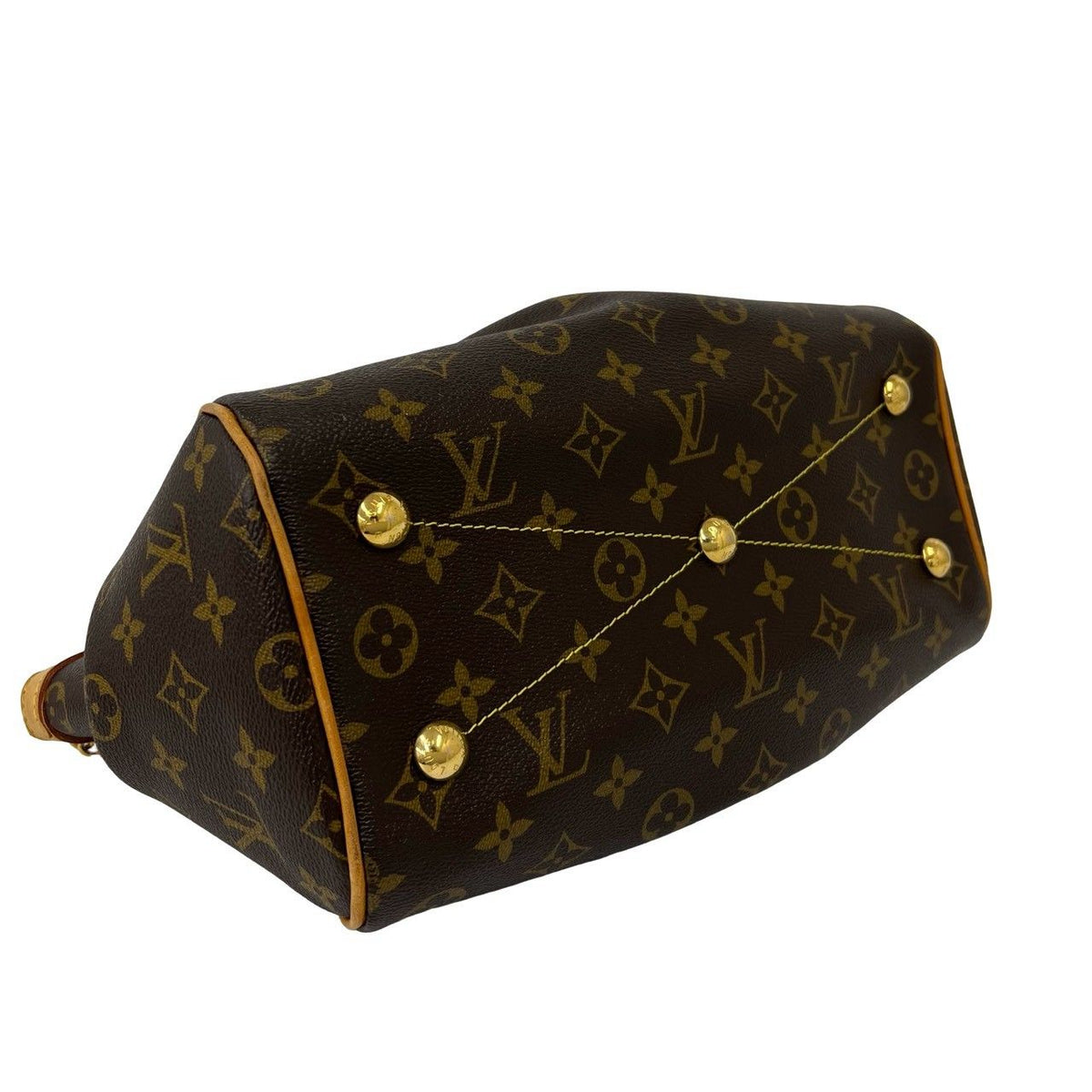 Louis Vuitton Tivoli PM Monogram Leather Mini Boston Bag Brown — view 7