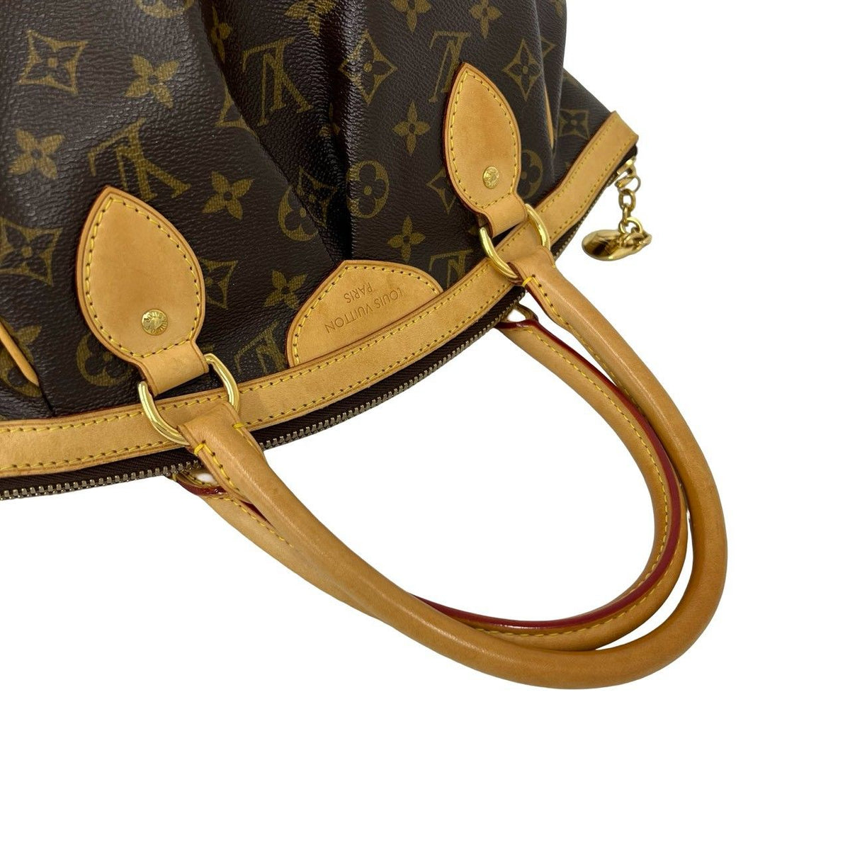 Louis Vuitton Tivoli PM Monogram Leather Mini Boston Bag Brown — view 4