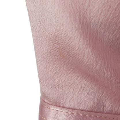Chanel 90S Silk Coco Buttons Long Sleeve Blouse Pink — view 8