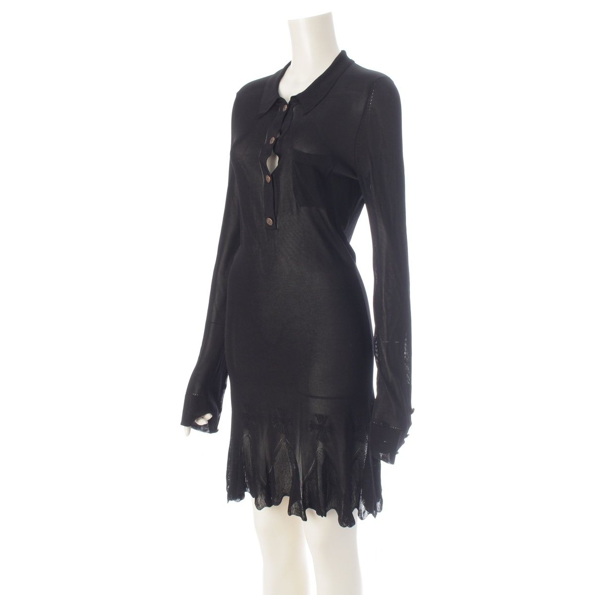 Chrome Hearts CH Cross CH Plus Lace Dress Black — view 2