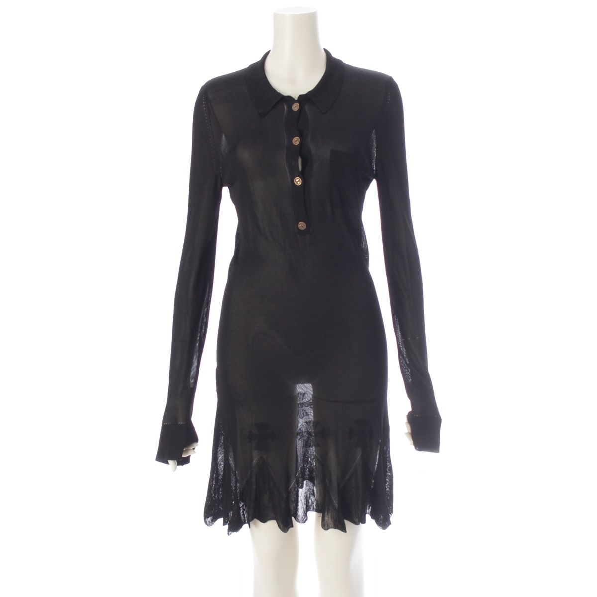 Chrome Hearts CH Cross CH Plus Lace Dress Black