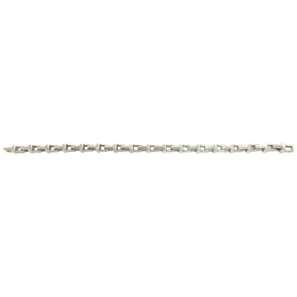 Tiffany & Co T Narrow Bracelet 925 Sterling Silver Chain Bangle — view 5