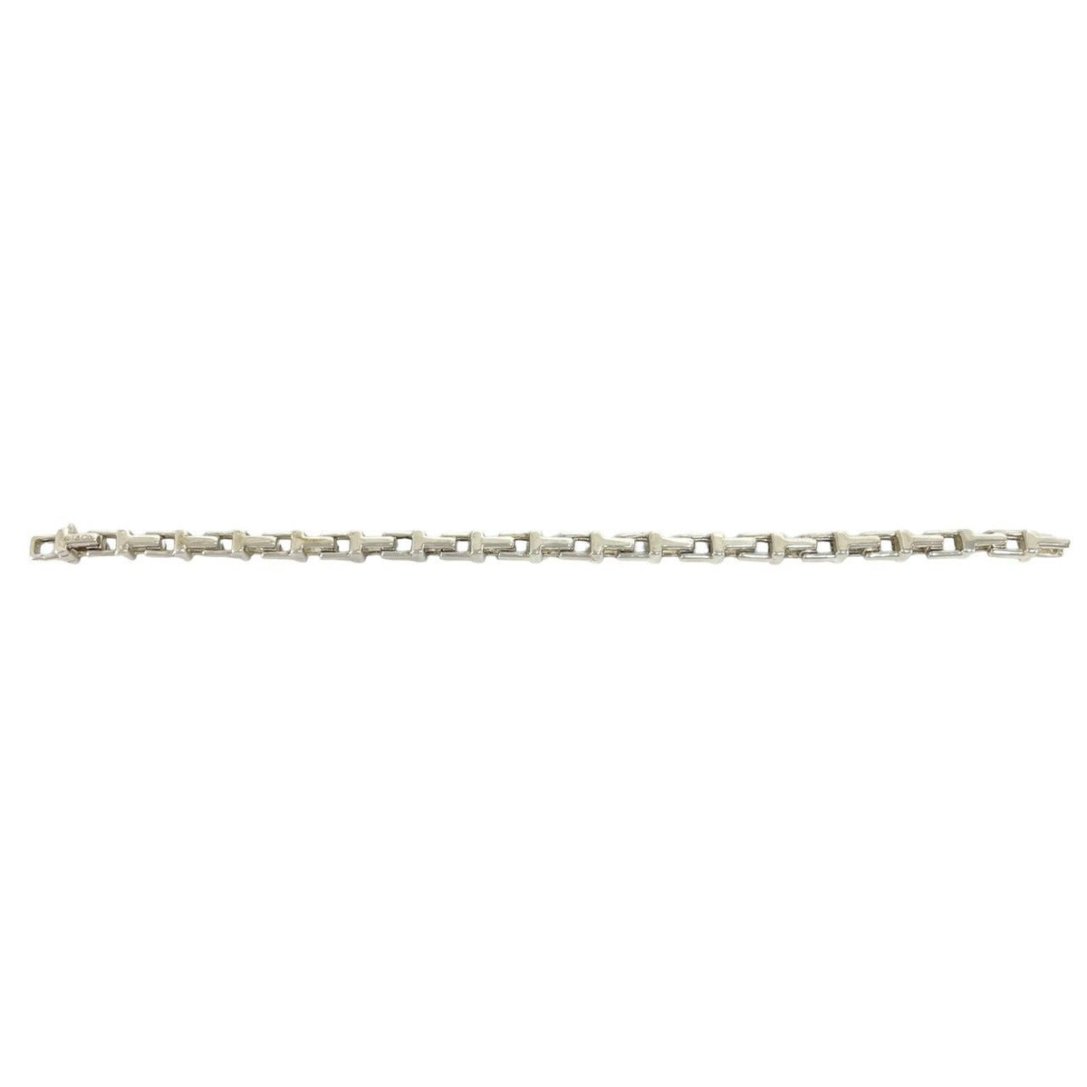 Tiffany & Co T Narrow Bracelet 925 Sterling Silver Chain Bangle — view 6