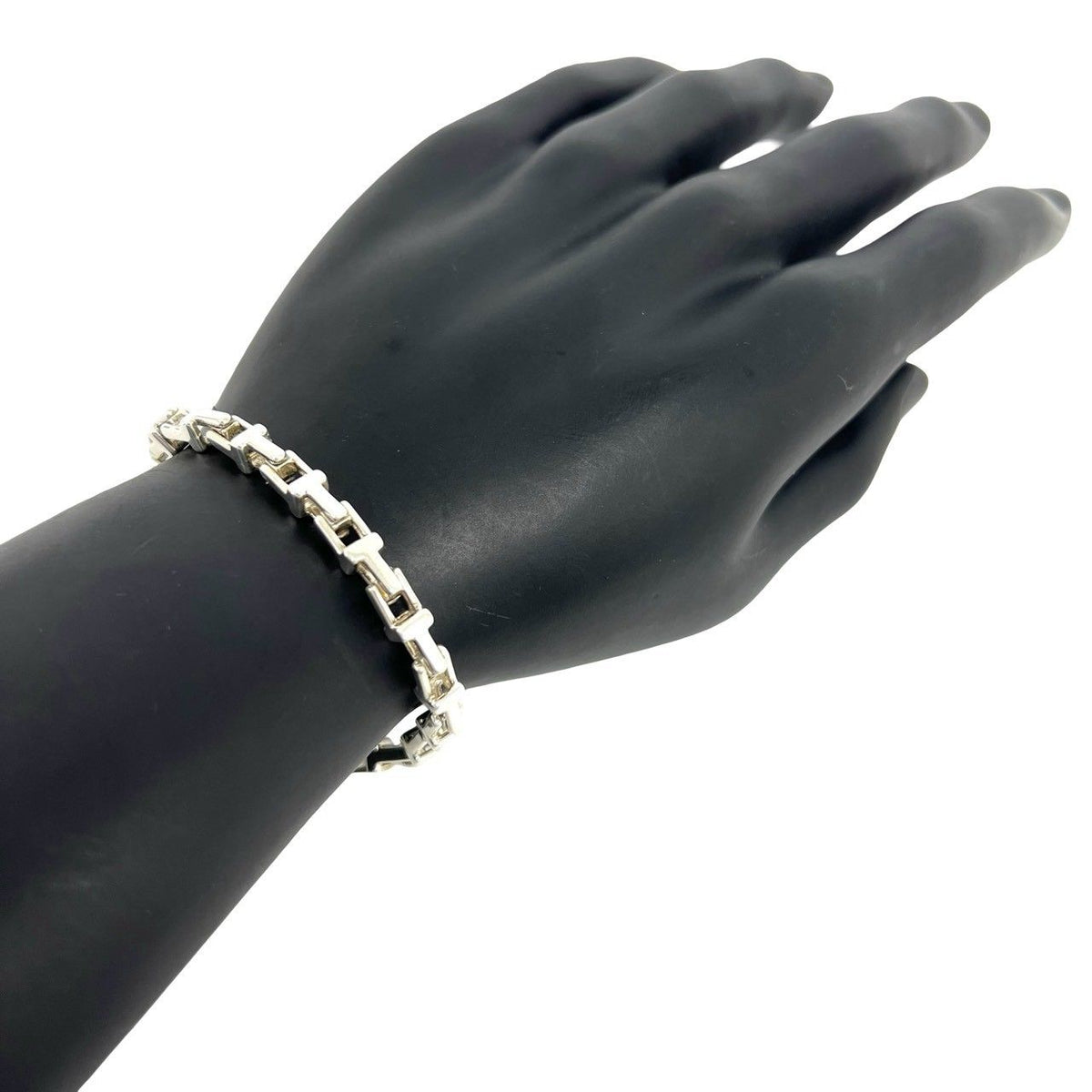 Tiffany & Co T Narrow Bracelet 925 Sterling Silver Chain Bangle — view 2