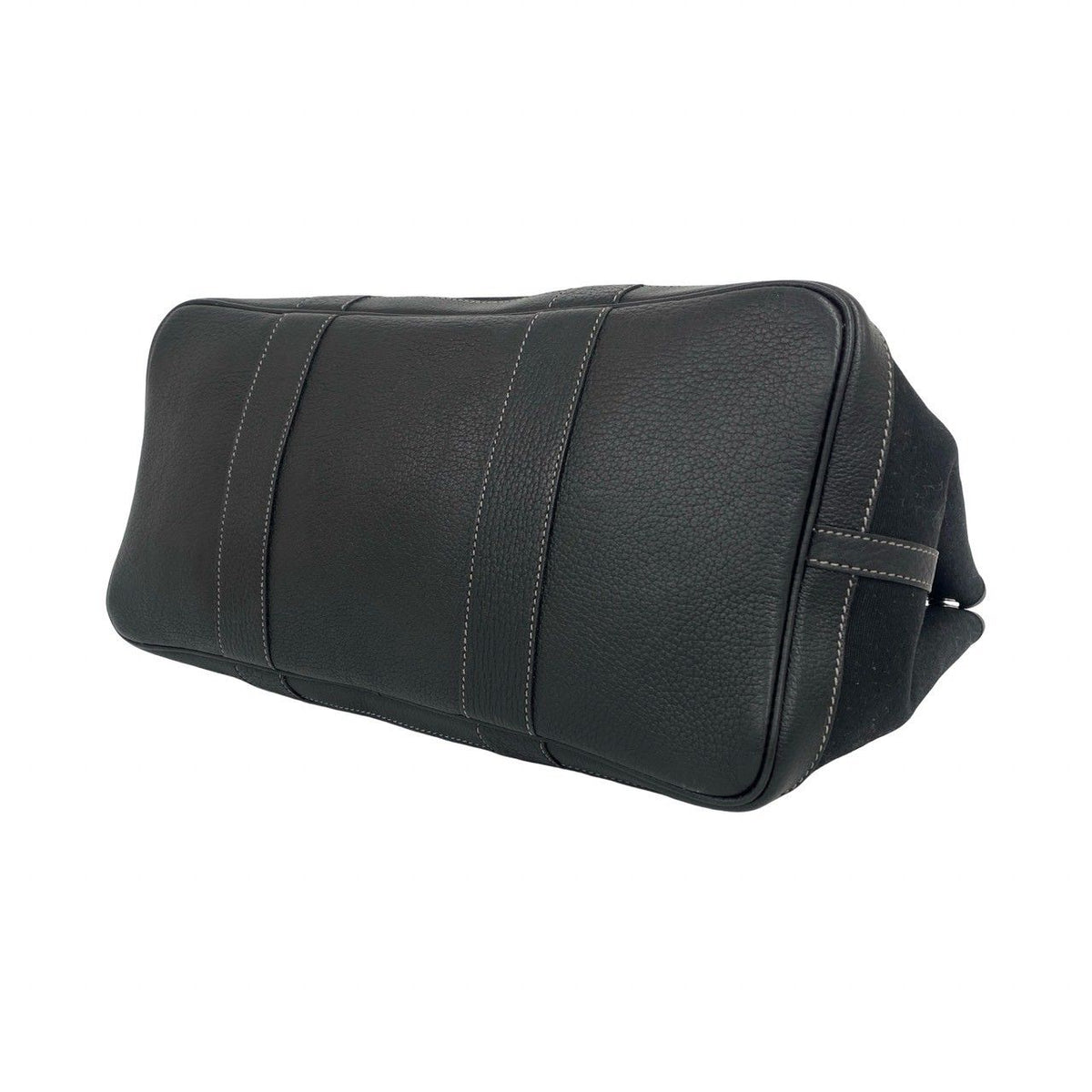 Hermes Garden Party PM Toile Officier Negonda Leather Tote Bag Black — view 8