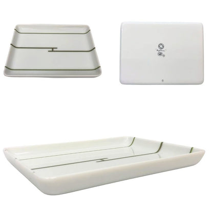 Hermes Rhythm Rythme Square Plate Green Single Tableware — view 2