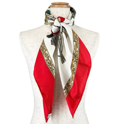 Hermes Carre 90 Diane Scarf Silk White — view 2