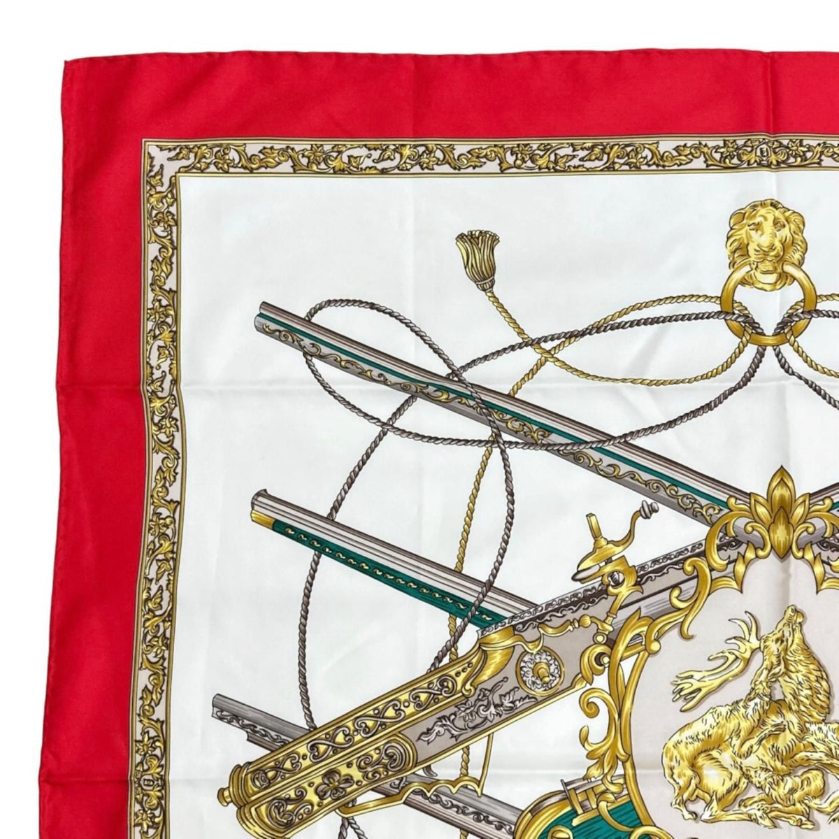 Hermes Carre 90 Diane Scarf Silk White — view 3