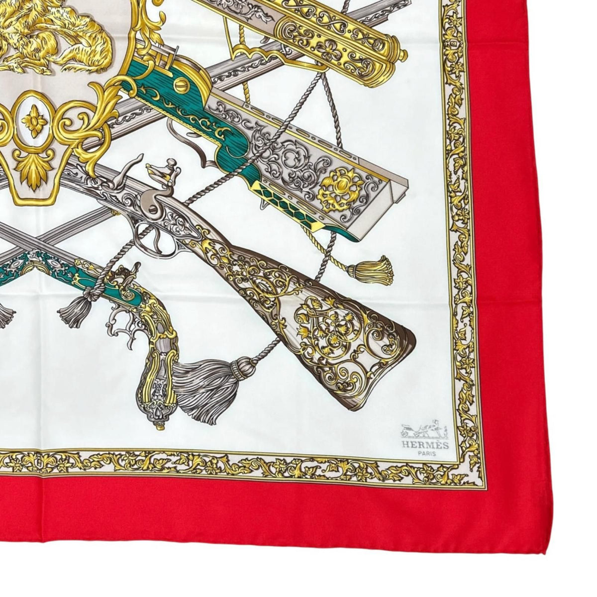 Hermes Carre 90 Diane Scarf Silk White — view 6