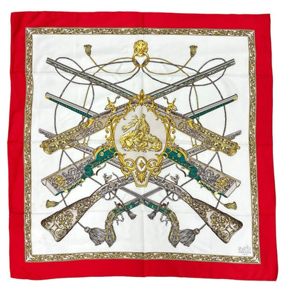 Hermes Carre 90 Diane Scarf Silk White