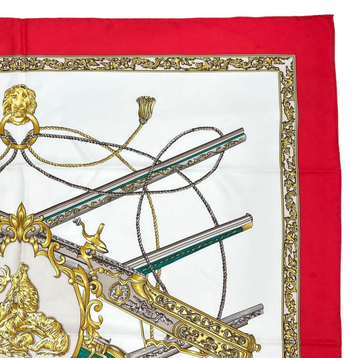 Hermes Carre 90 Diane Scarf Silk White — view 4