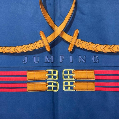 Hermes Carre 90 Jumping Scarf Silk Navy — view 7
