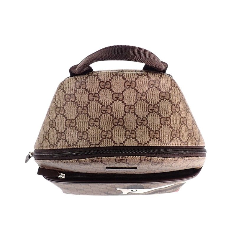 Gucci Euan Roberts GG Children's Dog Print Backpack PU Beige Kids — view 7