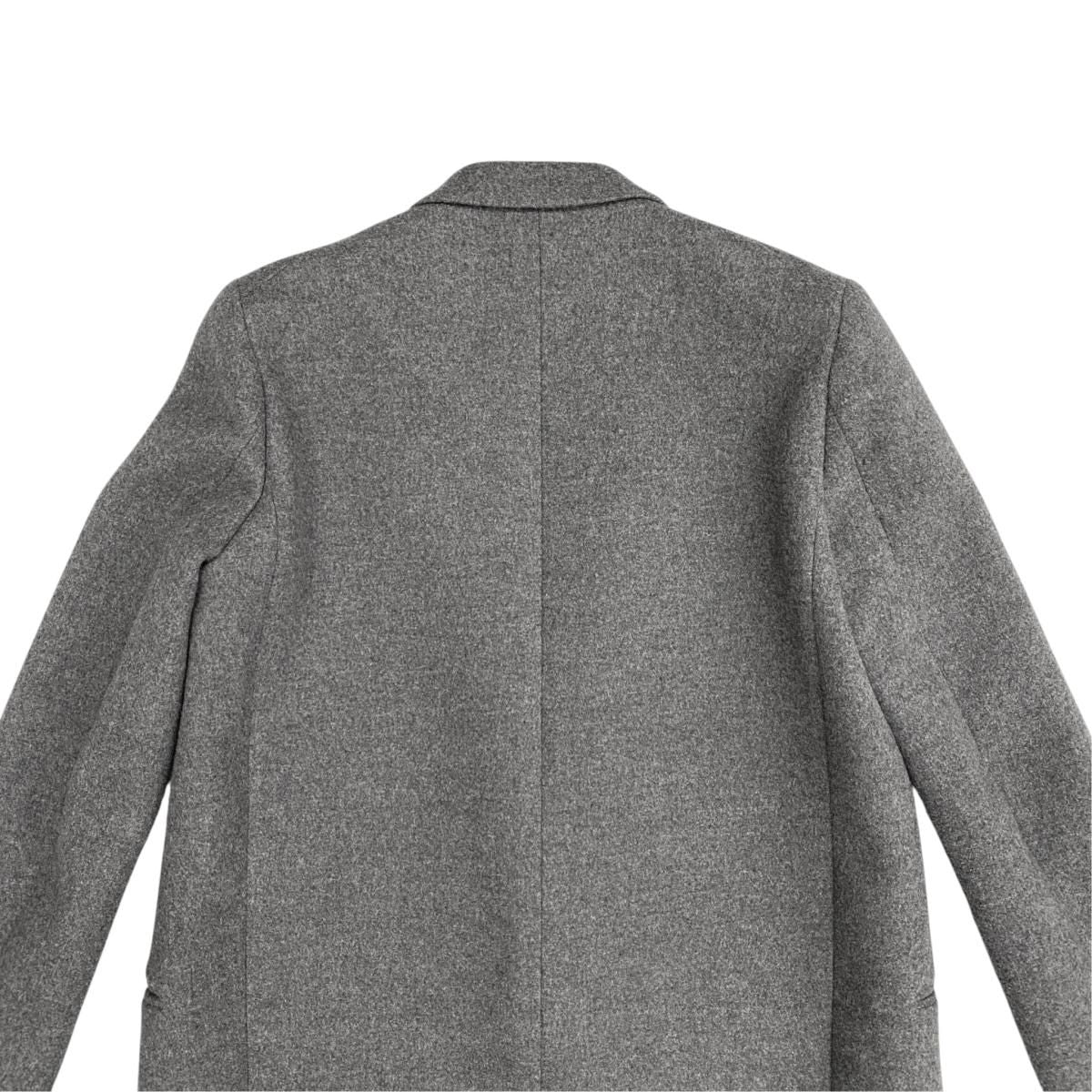 Celine Phoebe Philo Era Crombie Coat Long Chesterfield Gray Wool Polyamide 38 — view 5