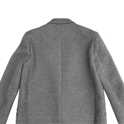 Celine Phoebe Philo Era Crombie Coat Long Chesterfield Gray Wool Polyamide 38 — view 5