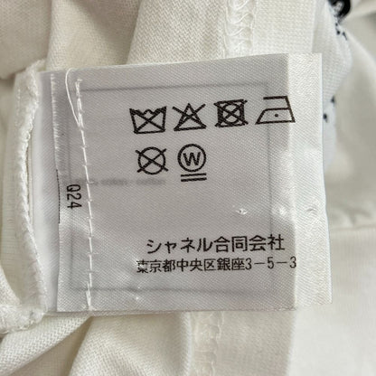 Chanel Graffiti Logo Print CC T-Shirt White Spring Summer Fall Winter XS — view 7