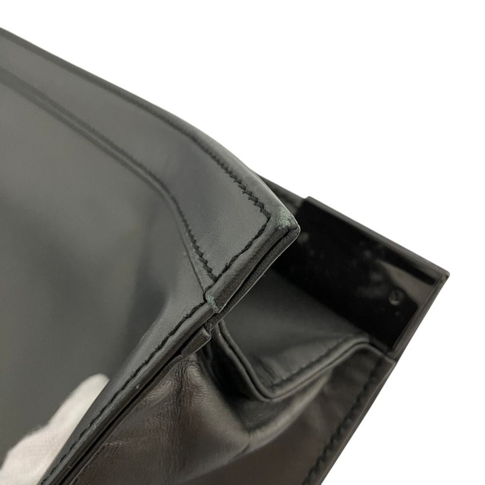 Gucci Leather Square Shoulder Bag Gray — view 8