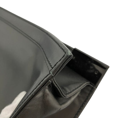 Gucci Leather Square Shoulder Bag Gray — view 8