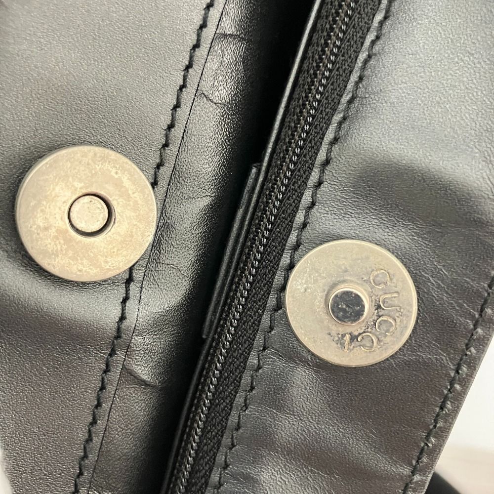 Gucci Leather Square Shoulder Bag Gray — view 6