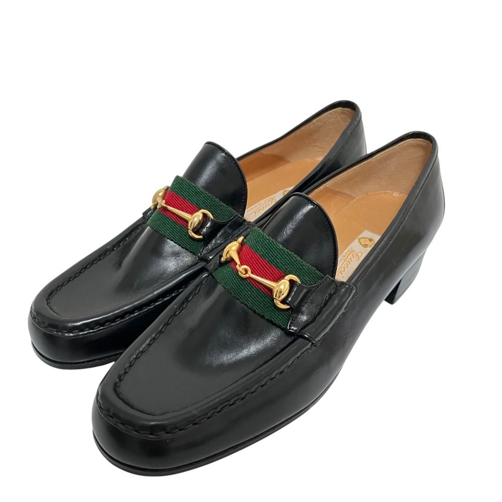 Gucci Vintage Sherry Line Horsebit Loafers Black Spring Summer Fall Winter