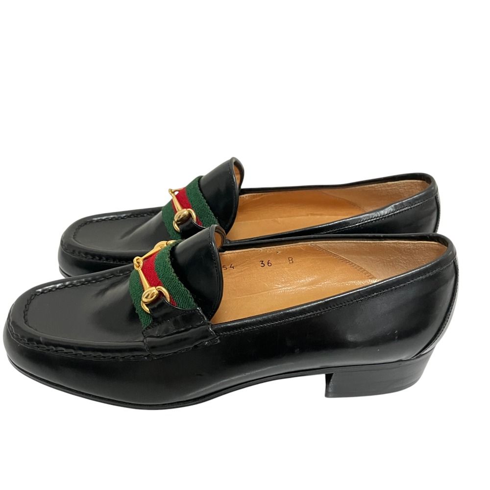 Gucci Vintage Sherry Line Horsebit Loafers Black Spring Summer Fall Winter — view 2