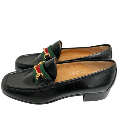 Gucci Vintage Sherry Line Horsebit Loafers Black Spring Summer Fall Winter — view 2