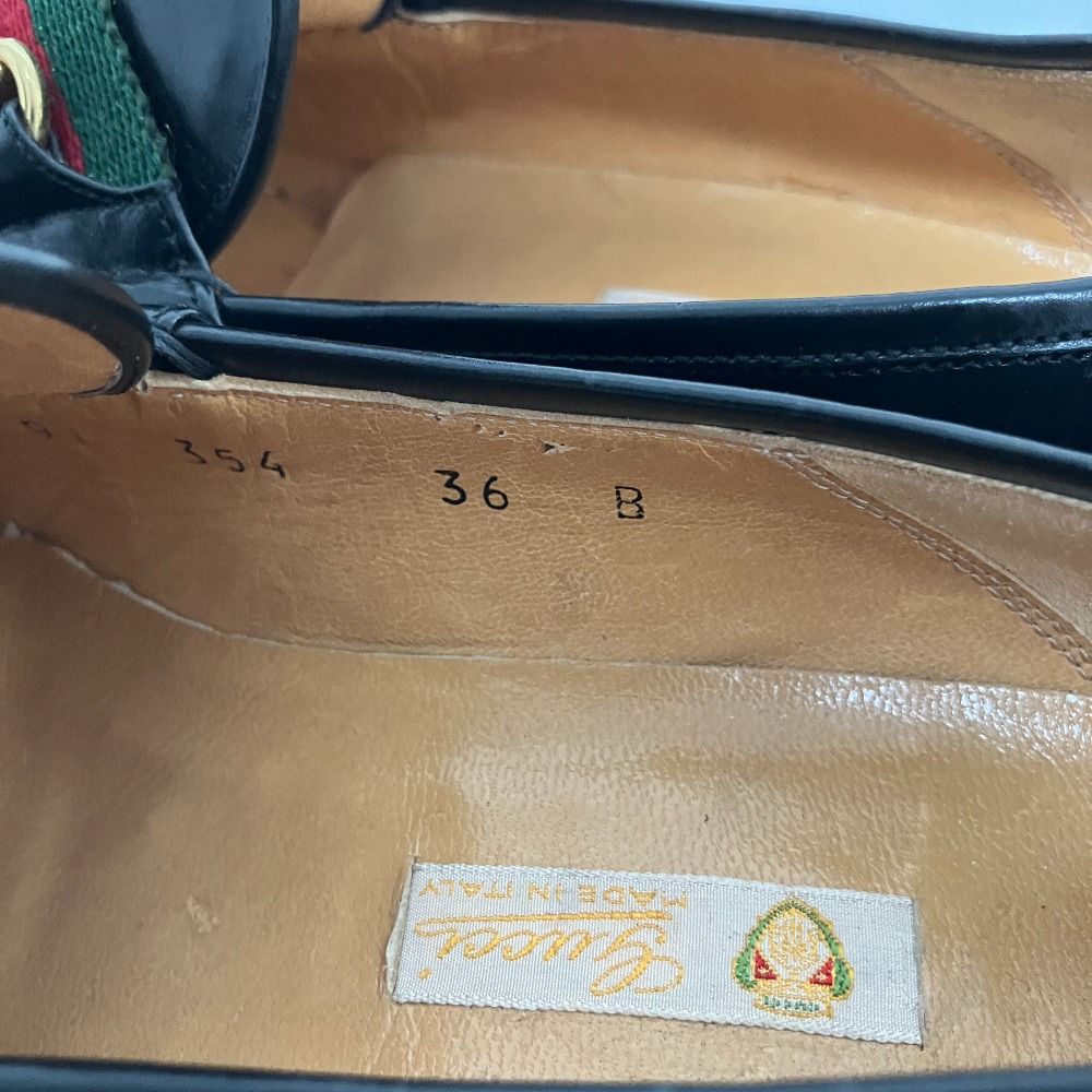 Gucci Vintage Sherry Line Horsebit Loafers Black Spring Summer Fall Winter — view 5