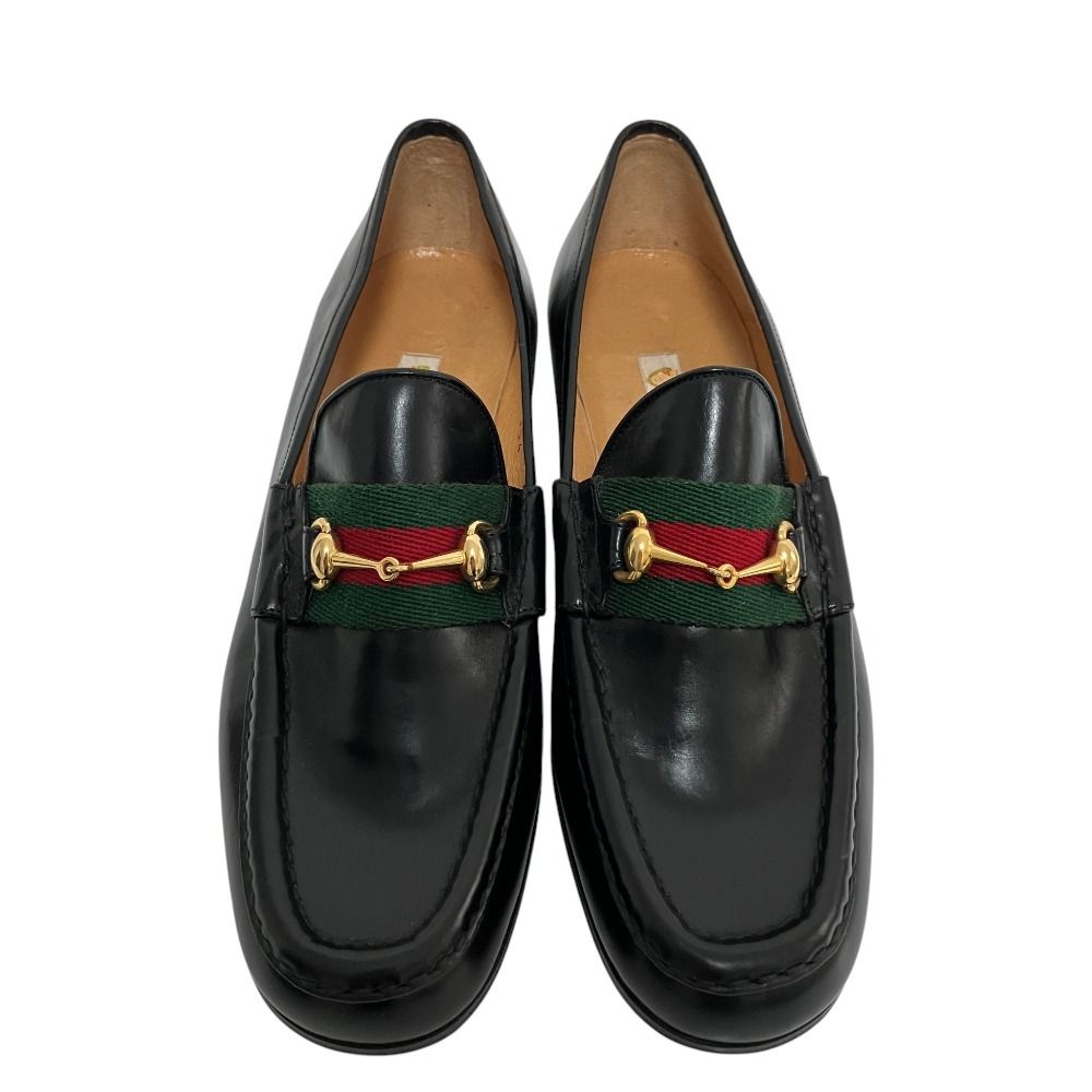 Gucci Vintage Sherry Line Horsebit Loafers Black Spring Summer Fall Winter — view 4