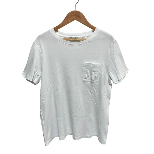 Max Mara ' Madera Logo Embroidery Pocket T-Shirt White Spring Summer S