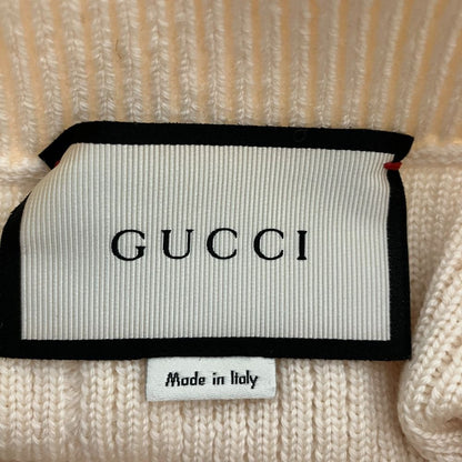 Gucci Web Line Ruffle Knit Skirt Ivory Spring Summer Fall Winter L — view 4
