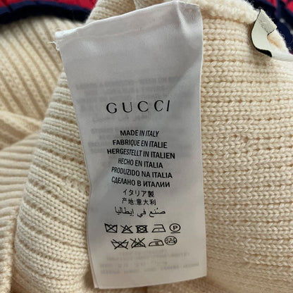 Gucci Web Line Ruffle Knit Skirt Ivory Spring Summer Fall Winter L — view 6