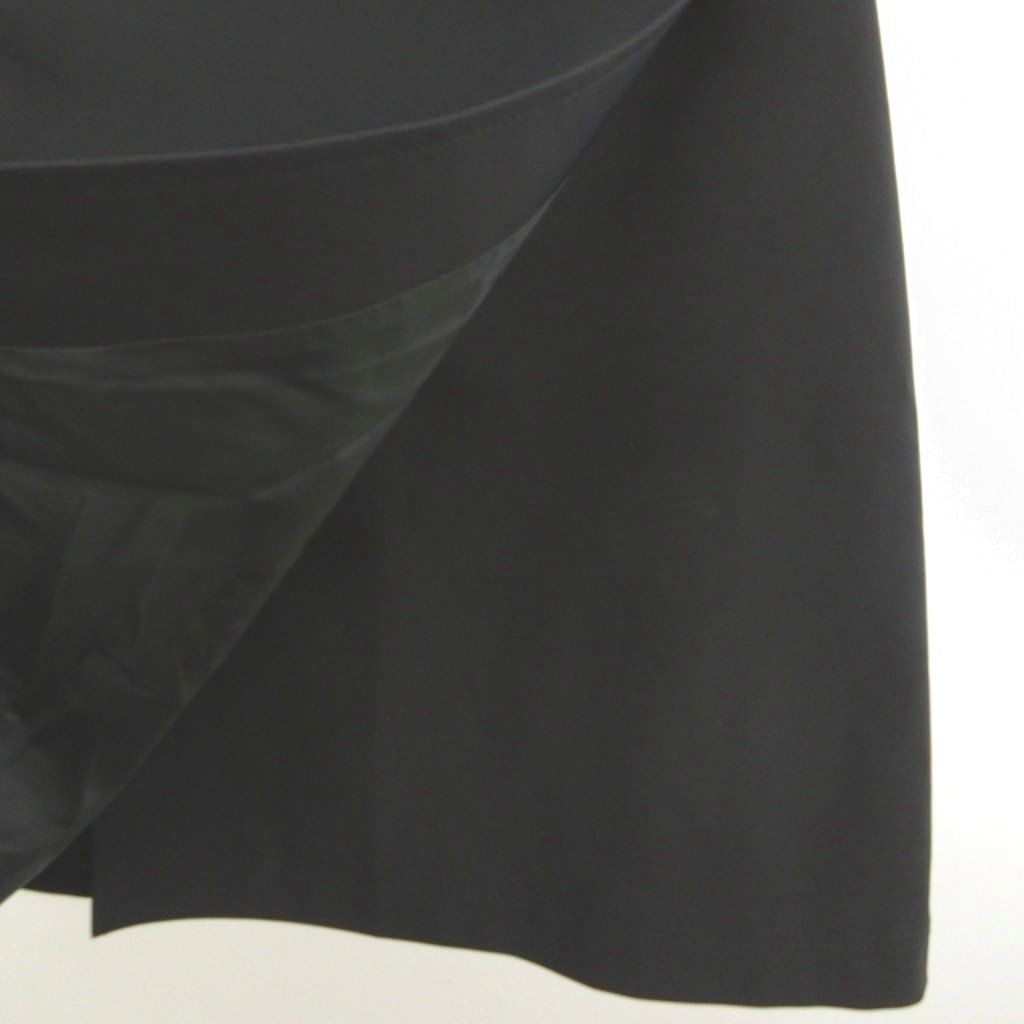 Prada Wrap Skirt Fitted Mini Length Black Ground 40 — view 5