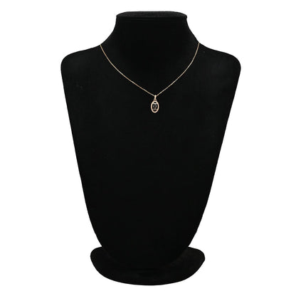 Cartier Necklace Logo Double C Rose Gold 18k Diamond 2C C2 Oval — view 8