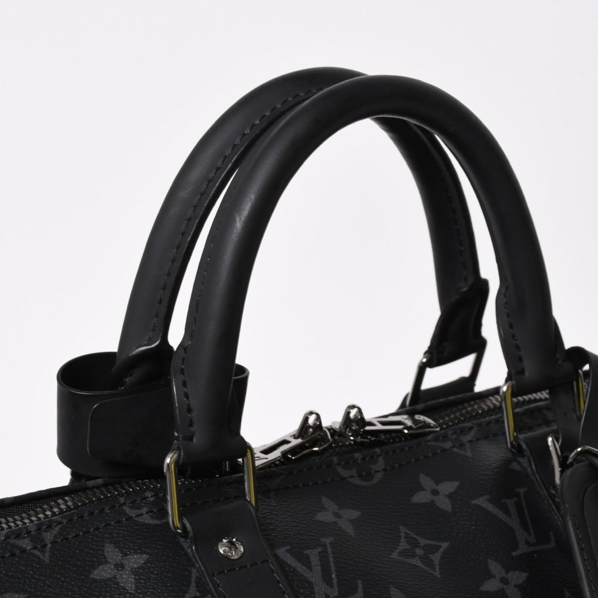 Louis Vuitton Boston Bag Keepall Bandouliere 50 Monogram Eclipse Spirit Black — view 5