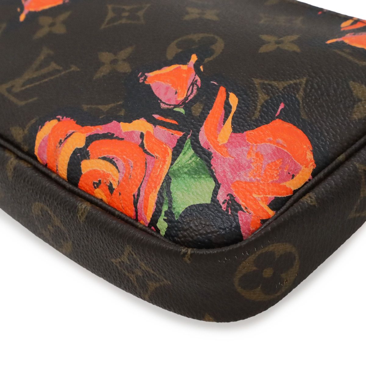 Louis Vuitton Monogram Rose Pochette Accessoires Pouch Handbag — view 3