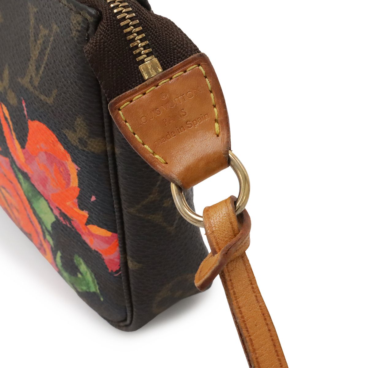 Louis Vuitton Monogram Rose Pochette Accessoires Pouch Handbag — view 7