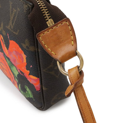 Louis Vuitton Monogram Rose Pochette Accessoires Pouch Handbag — view 7