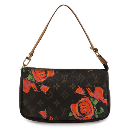 Louis Vuitton Monogram Rose Pochette Accessoires Pouch Handbag