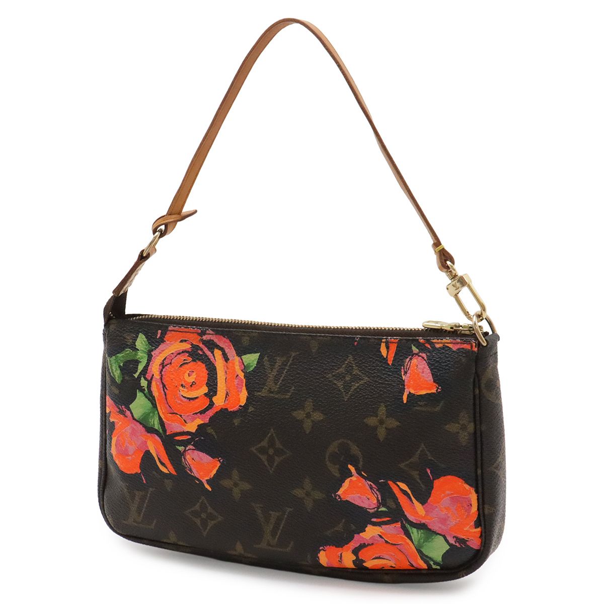 Louis Vuitton Monogram Rose Pochette Accessoires Pouch Handbag — view 2