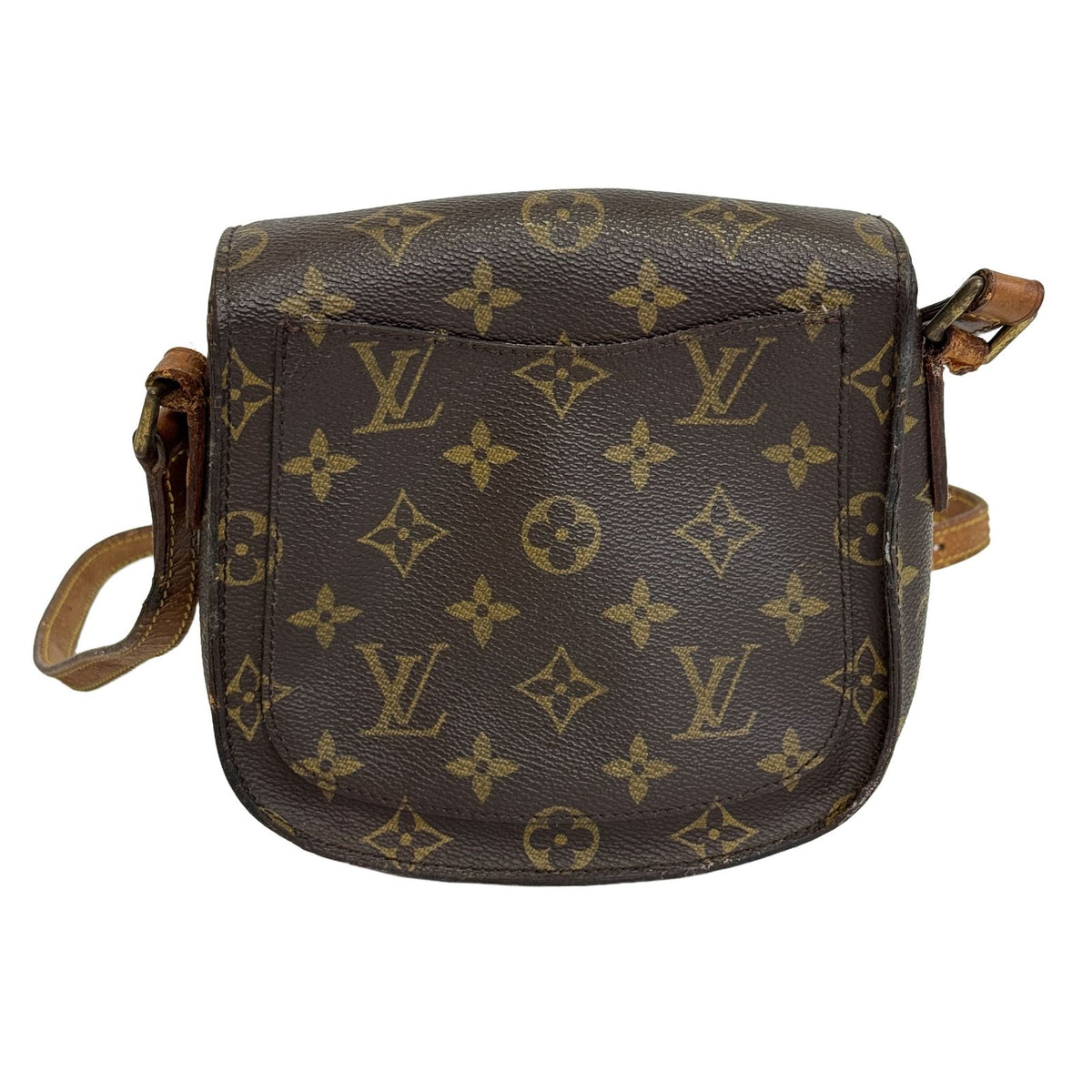 Louis Vuitton Mini Saint-cloud Monogram Leather Brown Shoulder Bag Compact