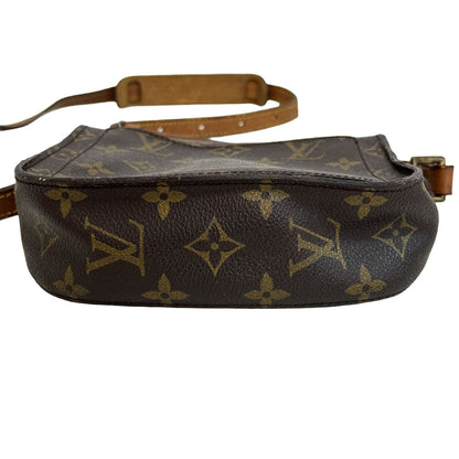 Louis Vuitton Mini Saint-cloud Monogram Leather Brown Shoulder Bag Compact