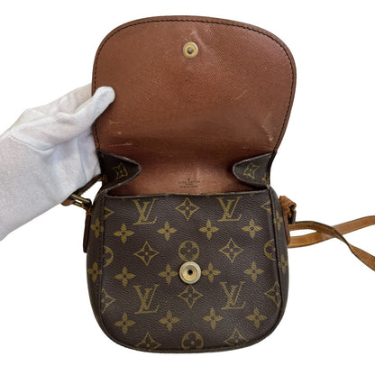 Louis Vuitton Mini Saint-cloud Monogram Leather Brown Shoulder Bag Compact