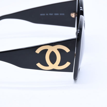 Chanel Sunglasses Eyewear CC Logo Black Gold Acetate — view 8